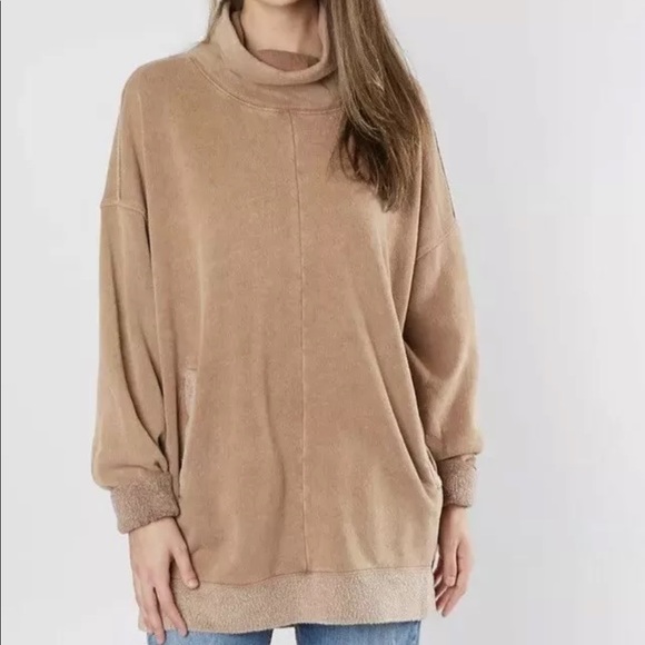 Free People Sweaters - FREE PEOPLE TOO EASY OVERSIZED COWL NECK PULLOVER